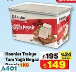 KAANLAR TRAKYA TAM YAĞLI BEYAZ PEYNİR 1 KG